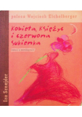 Kobieta księżyc i czerwona sukienka