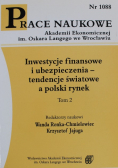 Inwestycje finansowe i ubezpieczenia tendencje światowe a polski rynek