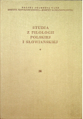 Studia z filologii polskiej i słowiańskiej 26