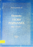 Elementy teorii poznania