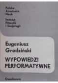 Wypowiedzi performatywne