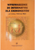 Wprowadzenie Do Informatyki Dla Ekonomistów