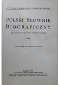 Polski słownik biograficzny Tom I reprint 1935