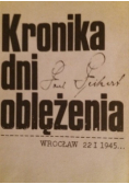 Kronika dni oblężenia Wrocław