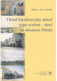 Układ lokalizacyjny miast typu system sieci na obszarze Polski