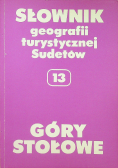Słownik geografii turystycznej Sudetów 13 Góry Stołowe