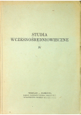 Studia wczesnośredniowieczne tom 4