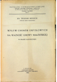 Wpływ chorób umysłowych na ważność umowy małżeńskiej, 1936 r.