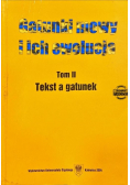 Gatunki mowy i ich ewolucja Tom II