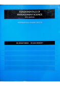 Fundamentals of management science