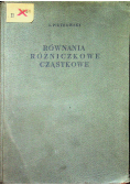 Równania różniczkowe cząstkowe