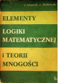 Elementy logiki matematycznej i teorii mnogości
