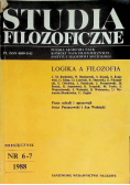 Studia filozoficzne Nr 6 i 7 / 88