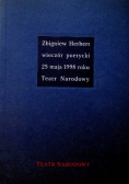 Wieczór poetycki 25 maja 1998 roku Teatr Narodowy