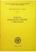 Poezja pokolenia wojny i okupacji