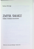 Zmysł smaku. Studium leksykalno-semantyczne