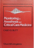 Monitoring in Anesthesia and Critical Care Medicine