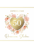 Zaproszenie Rocznica Ślubu (5szt)