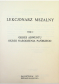 Lekcjonarz mszalny Tom I Okres Adwentu