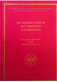 Archiwum Główne Akt Dawnych w Warszawie Tom II