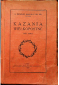Kazania wielkopostne trzy serje 1927r