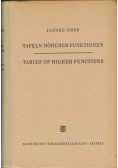 Tafeln Hoherer Funktionen