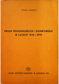 Prasa przesiedleńcza i ziomkowska w latach 1945 1970