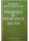 Filozofia w Niemczech 1831 -  1933