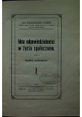 Idea odpowiedzialności w życiu społecznem 1925r