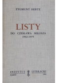 Listy do Czesława Miłosza 1952 - 1979