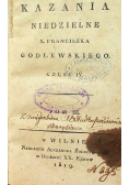 Kazania niedzielne Część IV Tom III 1819 r.