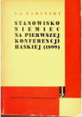 Stanowisko Niemiec na pierwszej Konferencji Haskiej