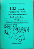 102 równania różniczkowe 1 rzędu z pełnymi rozwiązaniami krok po kroku