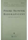 Polski Słownik Biograficzny Zeszyt 201