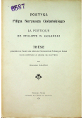 Poetyka Filipa Neryusza Golańskiego 1918r