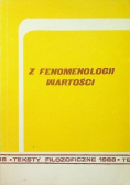 Z fenomenologii wartości