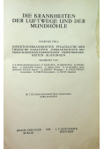 Die Krankheiten der Luftwege und der Mundhöhle 1928 r