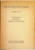 Stylistyka Poetyka Teoria Literatury