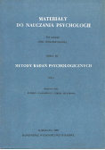 Metody badań psychologicznych Tom 4