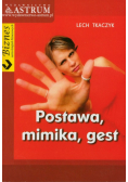 Postawa mimika gest