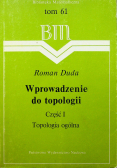 Wprowadzenie do topologii Cz I