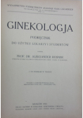 Ginekologja, Tom I, 1924 r.