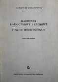 Rachunek różniczkowy i całkowy funkcje jednej zmiennej Tom 22