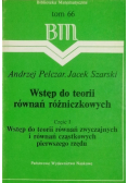 Wstęp do teorii równań różniczkowych Tom 66