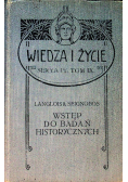 Wstęp do badań historycznych, 1912 r.