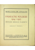 Pamiątki Polskie 1914 1917 Odznaki Medale Plakiety zeszyt III 1917 r