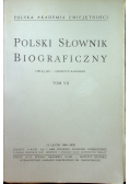 Polski słownik biograficzny tom VII