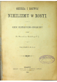 Geneza i rozwój nihilizmu w Rosyi 1892 r.