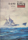 Mały modelarz Nr 5 i 6 / 90 Brytyjski pancernik HMS Vanguard