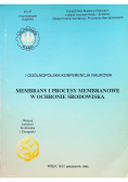 Membrany i procesy membranowe w ochronie środowiska